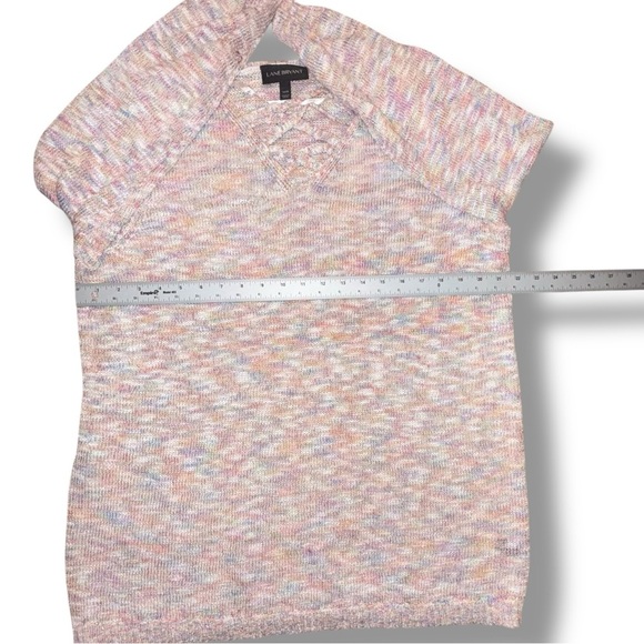 LANE BRYANT Crisscross V-Neck Tunic - Plus 14/16 Rainbow Combo - Picture 9 of 16